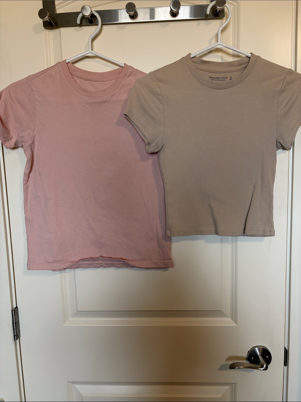 Abercrombie & Fitch Kids Short Sleeve Tees - Pink and Taupe